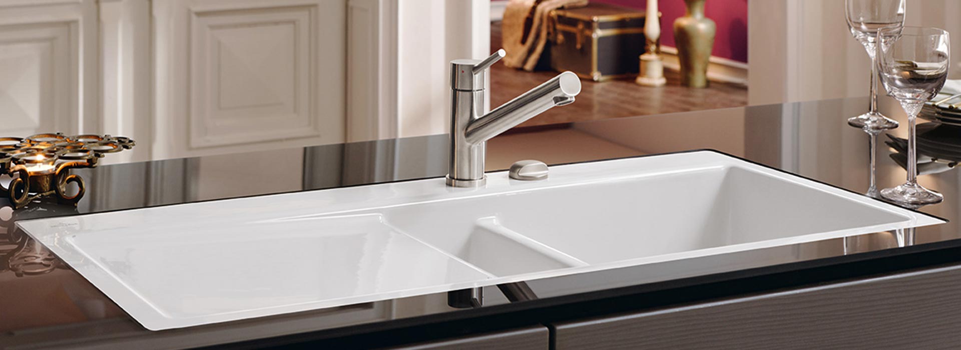 Flächenbündige Spülen